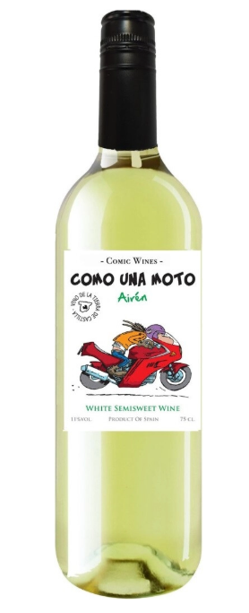Вино Como Una Moto Airen Semisweet бел п/сл (0,75)