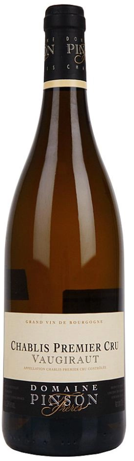 Вино Domaine Pinson AOC Chablis Premier Cru Vaugiraut 2022 бел сух (0,75)