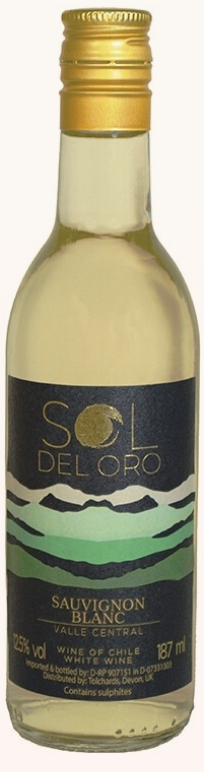 Вино "Sol del Oro" Sauvignon Blanc, 2023 бел сух (0,187)