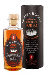 Граппа Sibona Grappa Riserva Port Wood Finish в мет.туба (0,5)